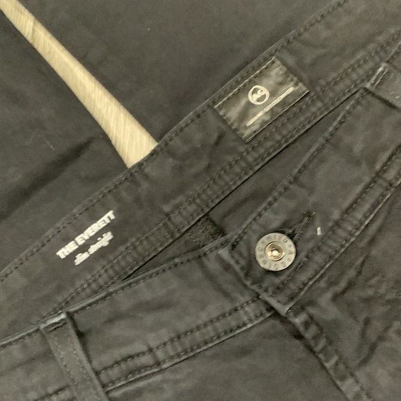 Ag Adriano Goldschmied “The Everett Slim Straight” Black Stretch 5 Pkt Style - Picture 8 of 10